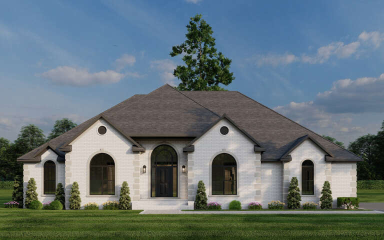 House Plan House Plan #5682 Front Elevation 