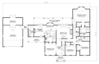 Floorplan 1 for House Plan #110-00643