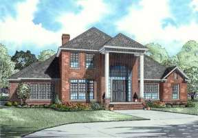 Colonial House Plan #110-00648 Elevation Photo