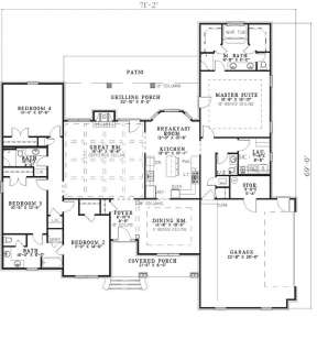 Floorplan 1 for House Plan #110-00649