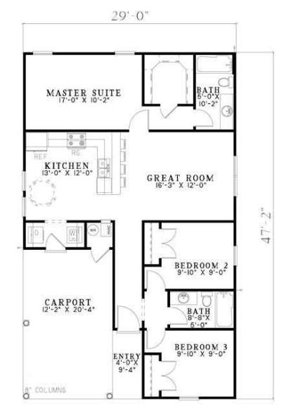 Floorplan1 for House Plan #110-00652