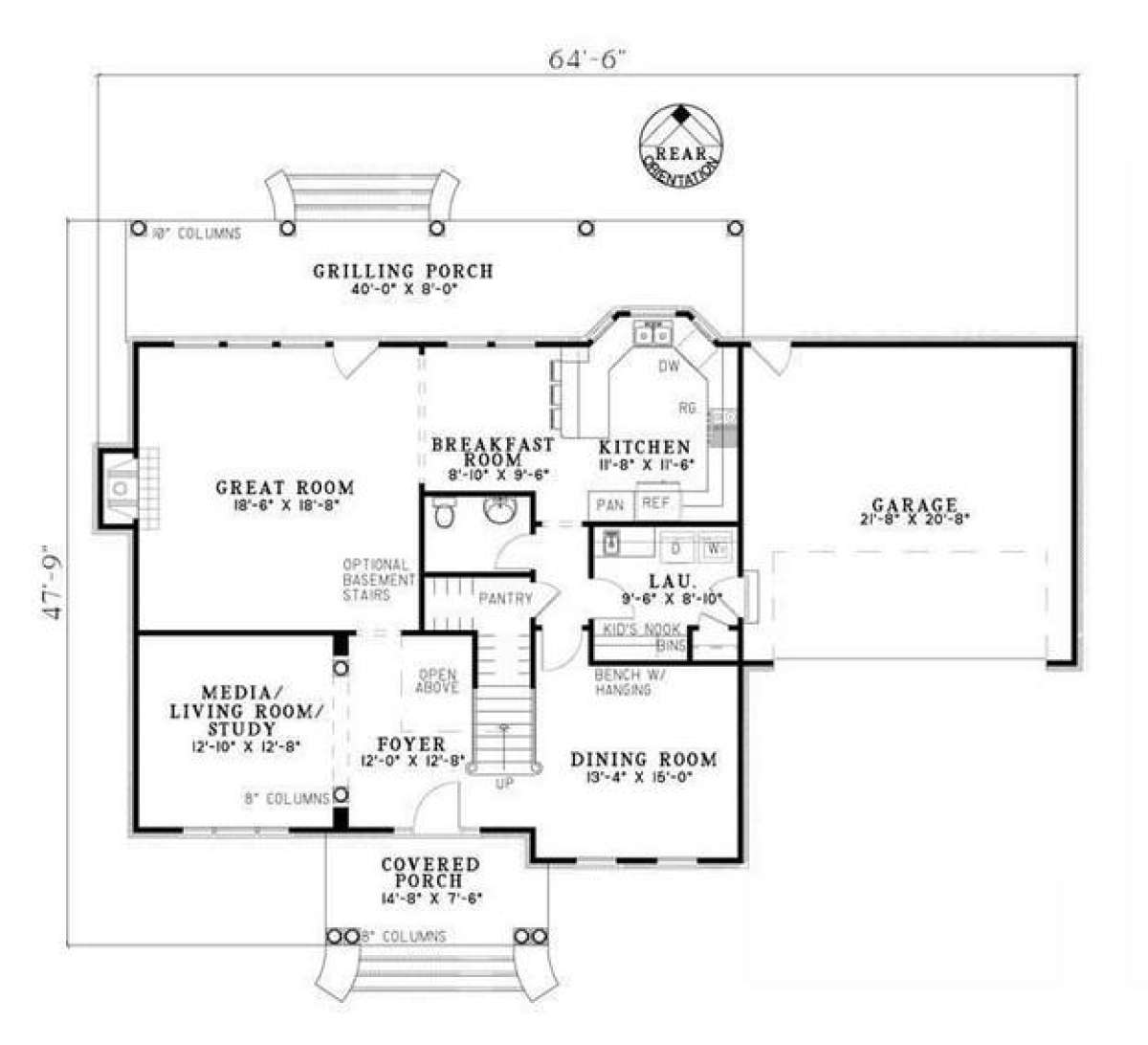 Floorplan 1 for House Plan #110-00657