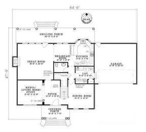 Floorplan 1 for House Plan #110-00657