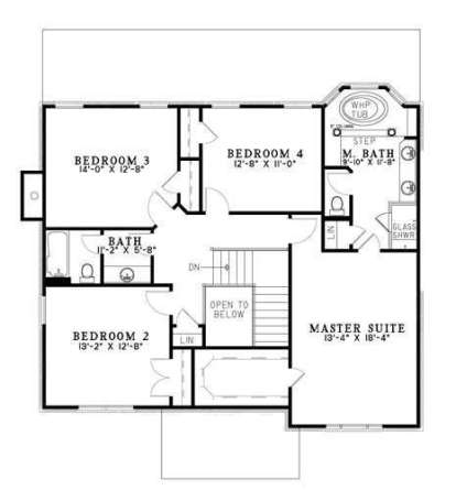 Second Floor for House Plan #110-00657