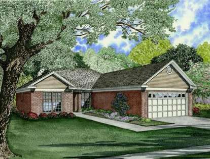 Ranch House Plan #110-00658 Elevation Photo