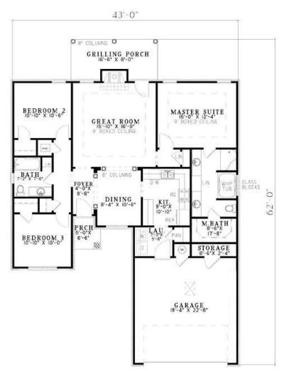 Floorplan1 for House Plan #110-00658