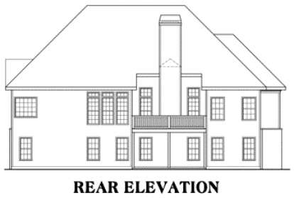 Traditional House Plan #009-00040 Elevation Photo