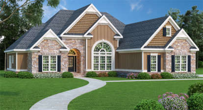 4 Bed, 2 Bath, 2406 Square Foot House Plan - #009-00040