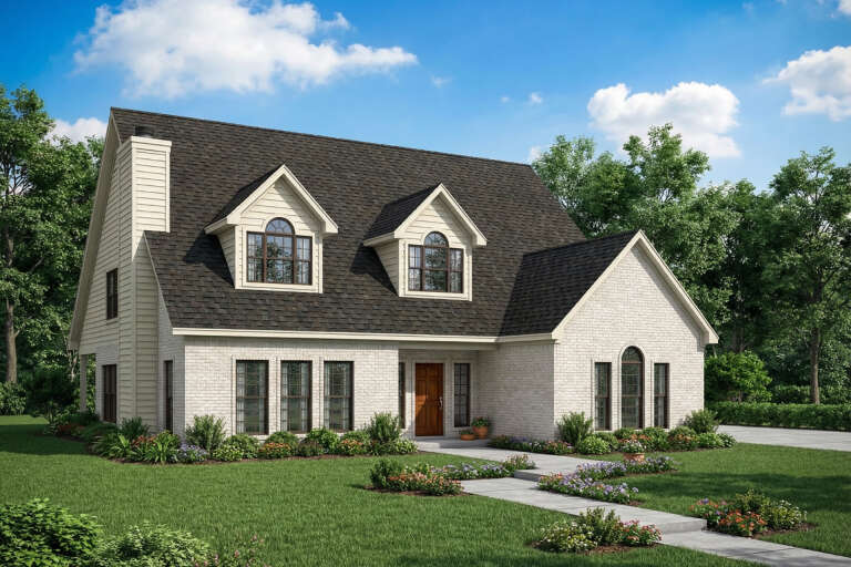 House Plan House Plan #5701 Angled Front Elevation