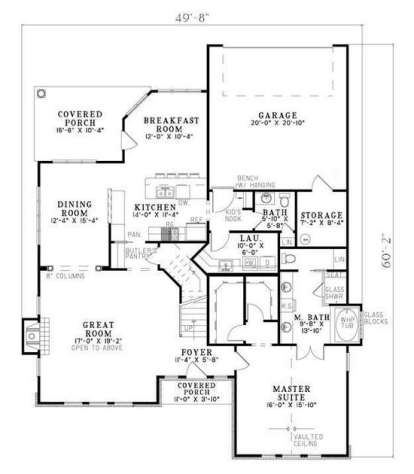 Main Floor  for House Plan #110-00661