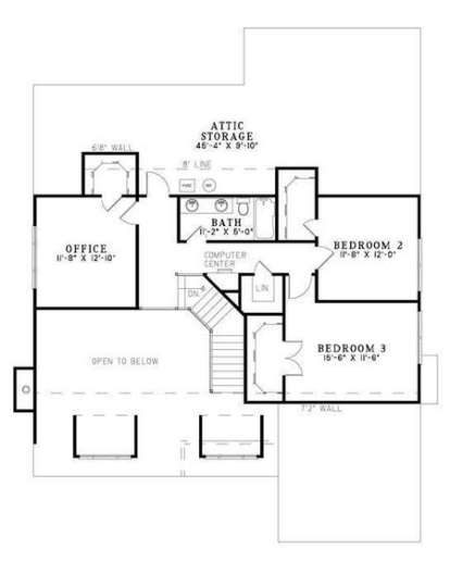 Second Floor for House Plan #110-00661