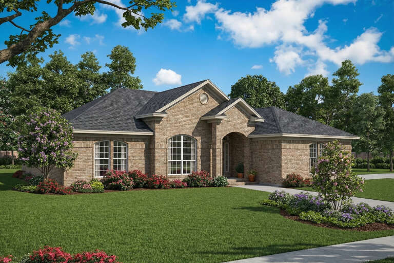 House Plan House Plan #5702 Angled Front Elevation