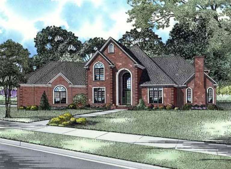 Luxury House Plan #110-00663 Elevation Photo