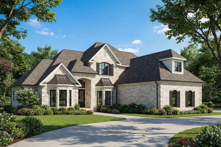 House Plan House Plan #5705 Angled Front Elevation