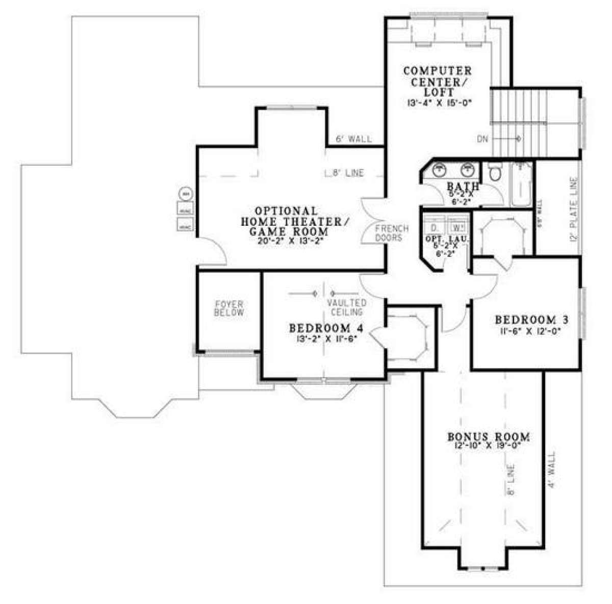 Floorplan 2 for House Plan #110-00665
