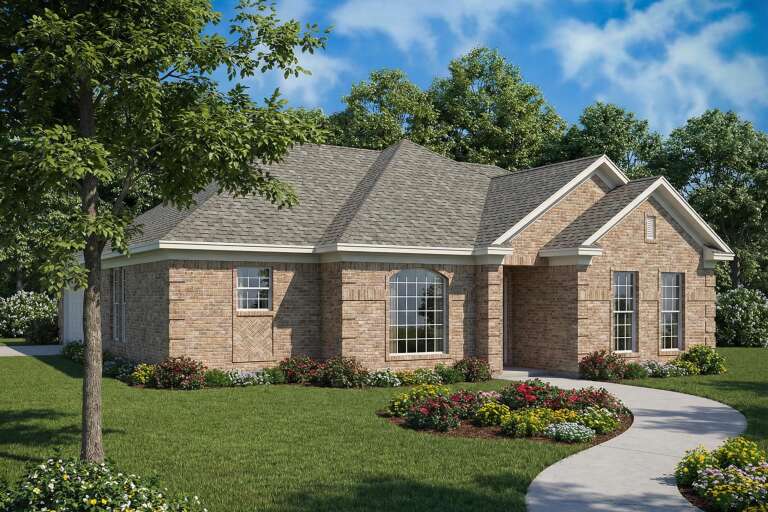 House Plan House Plan #5706 Angled Front Elevation