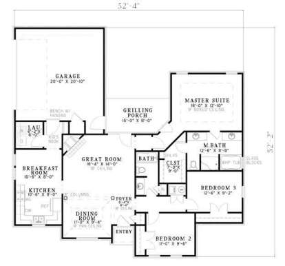 Main Floor  for House Plan #110-00666