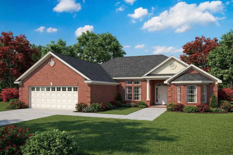 House Plan House Plan #5707 Angled Front Elevation