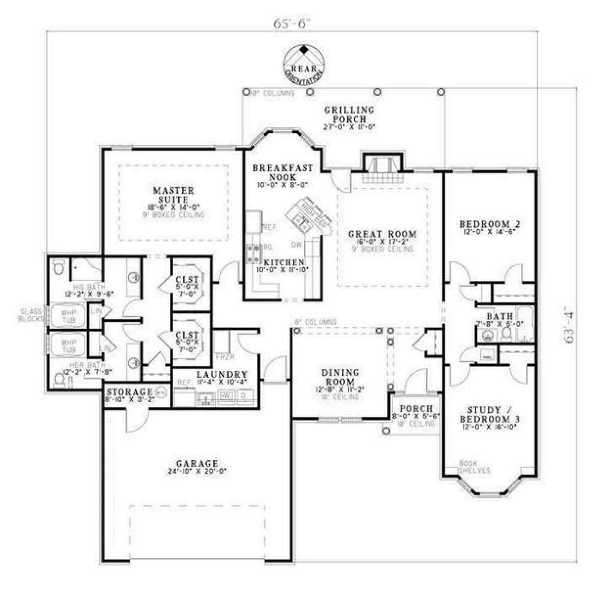 Floorplan 1 for House Plan #110-00667