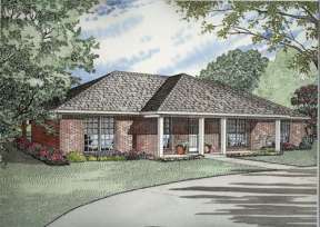 Country House Plan #110-00668 Elevation Photo