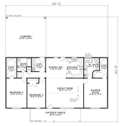 House Plan 110-00668 - Country Plan: 1,800 Square Feet, 3 Bedrooms, 2 Bathrooms House Plan 110-00668 is a charming country-style home with 1,800 square feet of living space. This cozy and inviting house features 3 bedrooms, 2 bathrooms, a spacious living room, a kitchen with a large island, and a covered front porch perfect for enjoying the peaceful surroundings.