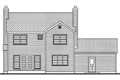 Colonial House Plan #033-00110 Elevation Photo