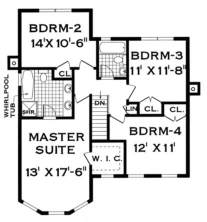 Floorplan 2 for House Plan #033-00110