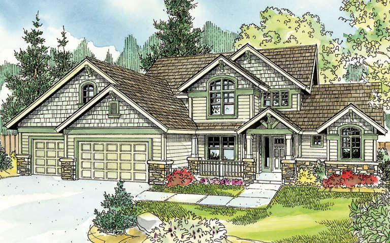 House Plan House Plan #5710 Front Elevation 