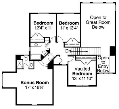 Floorplan 2 for House Plan #035-00420