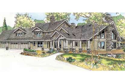 Northwest House Plan #035-00422 Elevation Photo