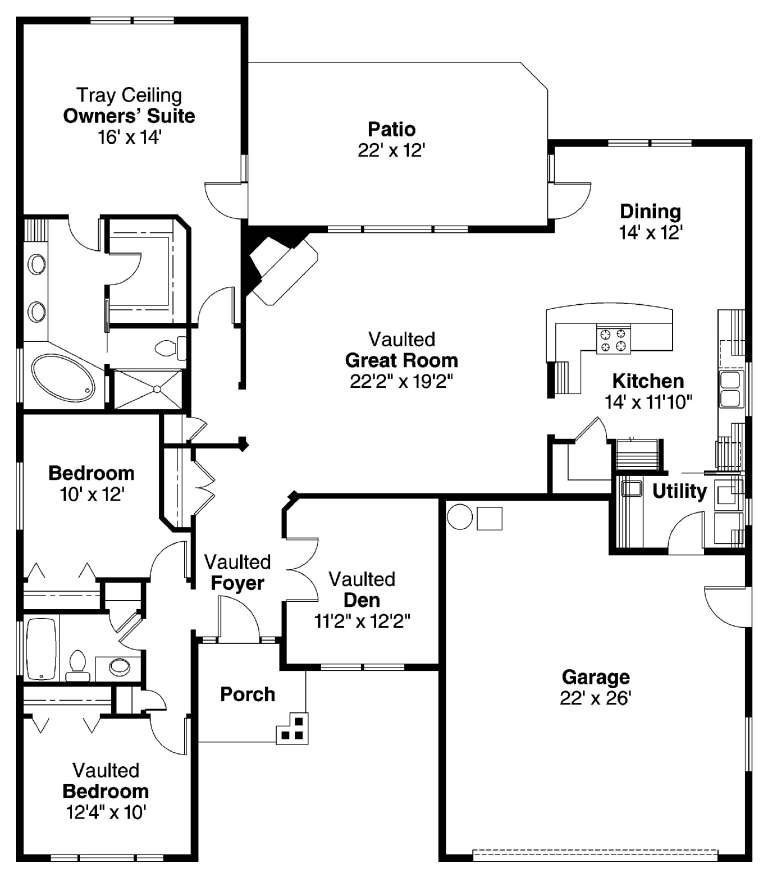 House Plan House Plan #5716 Drawing 1