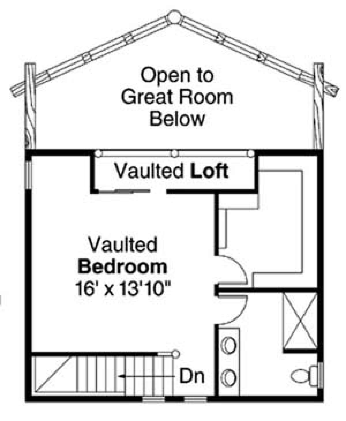 Floorplan 2 for House Plan #035-00427