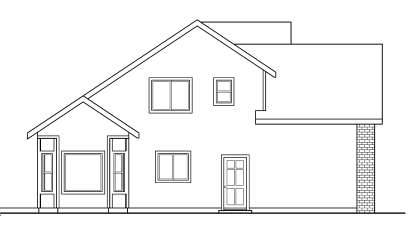 Traditional House Plan #035-00428 Elevation Photo