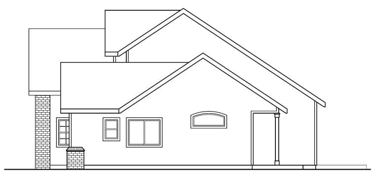 Traditional House Plan #035-00428 Elevation Photo