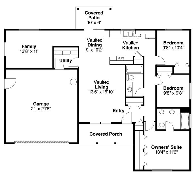 House Plan House Plan #5720 Drawing 1