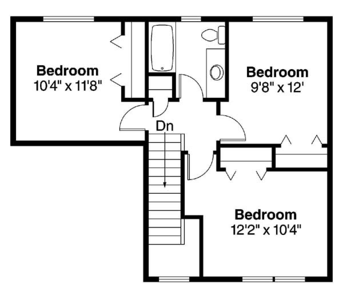 Floorplan 2 for House Plan #035-00431