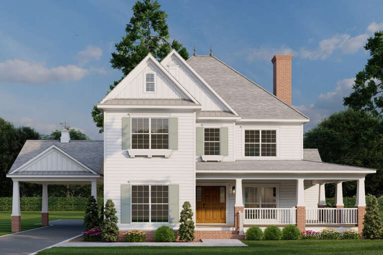 House Plan House Plan #5725 Front Elevation 