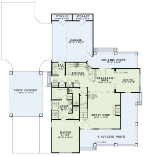 Main Floor  for House Plan #110-00671