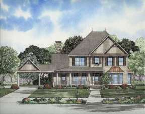 Country House Plan #110-00672 Elevation Photo