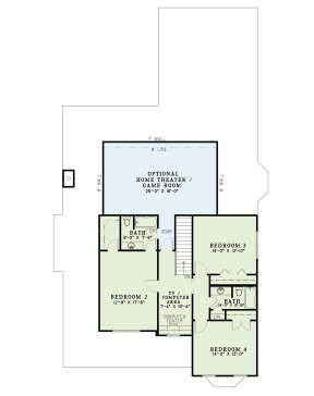 Floorplan 2 for House Plan #110-00672