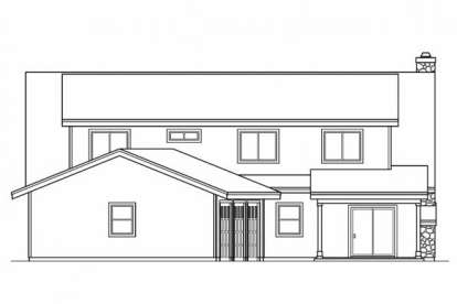 Cabin House Plan #035-00434 Elevation Photo