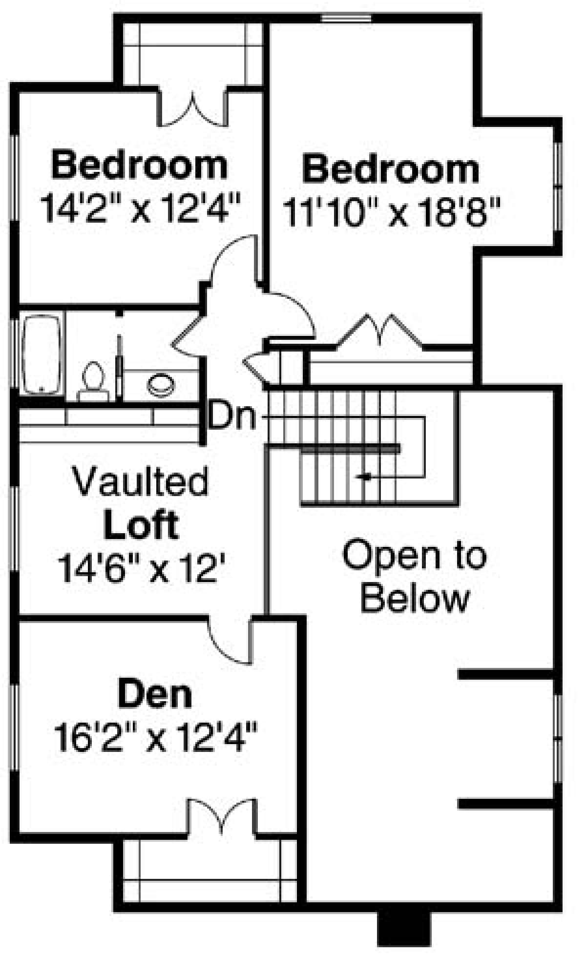 Floorplan 2 for House Plan #035-00434