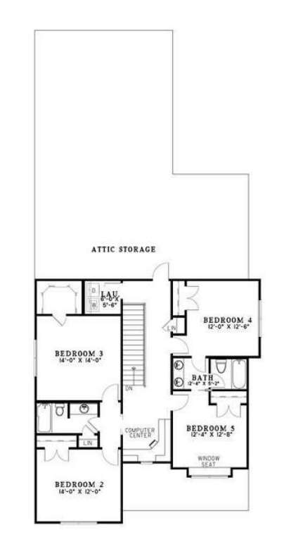 Floorplan 2 for House Plan #110-00673