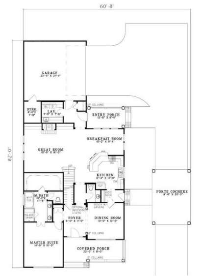 Main Floor  for House Plan #110-00674