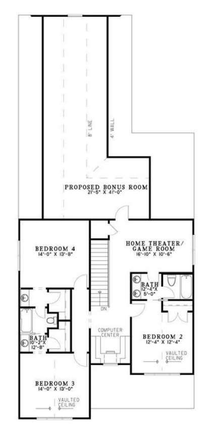 Second Floor for House Plan #110-00674