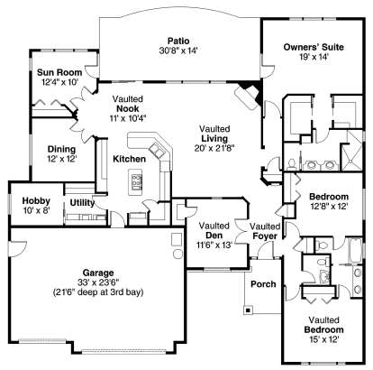 Floorplan1 for House Plan #035-00435