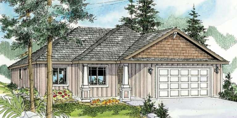 Cottage House Plan #035-00436 Elevation Photo