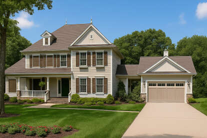 European House Plan #110-00675 Elevation Photo