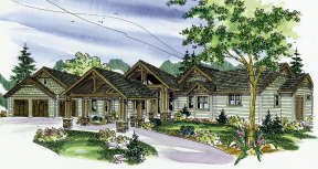 Contemporary House Plan #035-00438 Elevation Photo