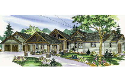 Contemporary House Plan #035-00438 Elevation Photo